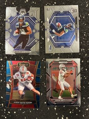 Panini Football Card Lot - Blue Silver Red Black
